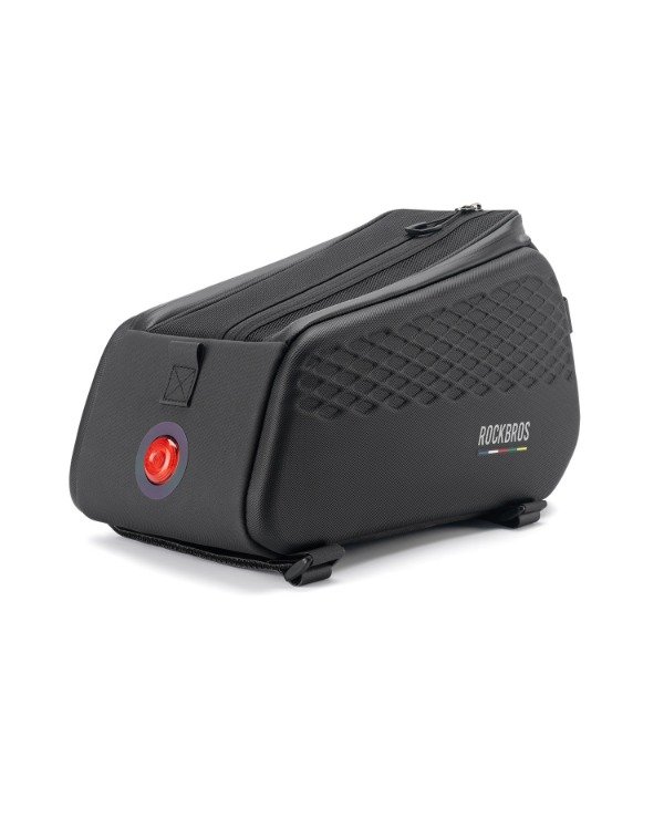 Producto - Bolso Alforja Rígida Rockbros 7L TL012 con candado, luz y freno - 0