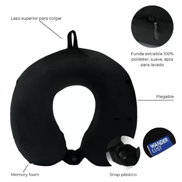 Producto - CUELLITO DE VIAJE BLACK