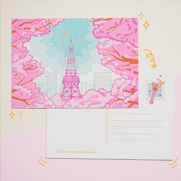Producto - Postal Torre de Tokio Sailor Moon