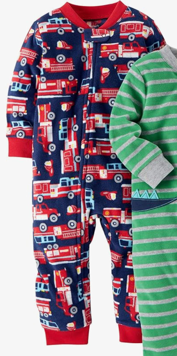 Producto - Enterito Micropolar Bebe Azul Autos Rojo