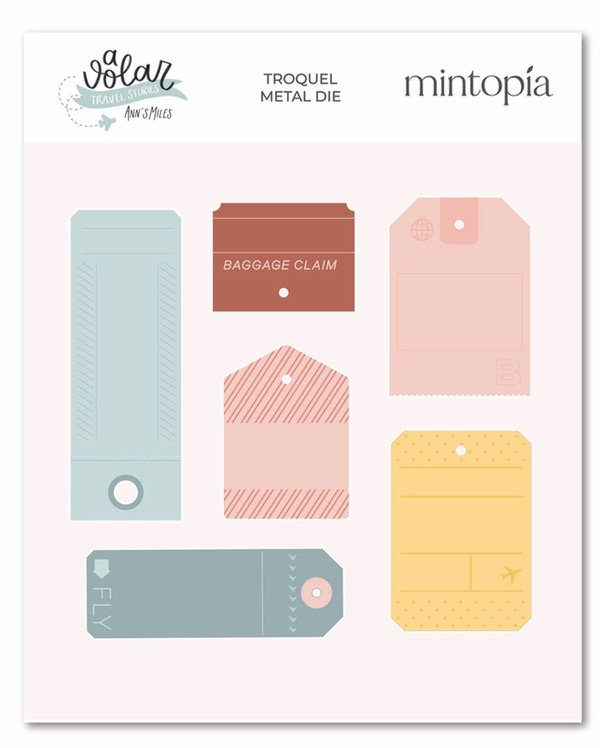 Producto - Troquel Etiquetas A Volar Travel Stories