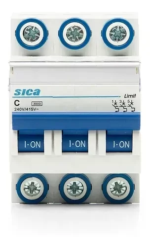 Producto - Interruptor Termomagnético Limit 3P 10A 3kA curva C