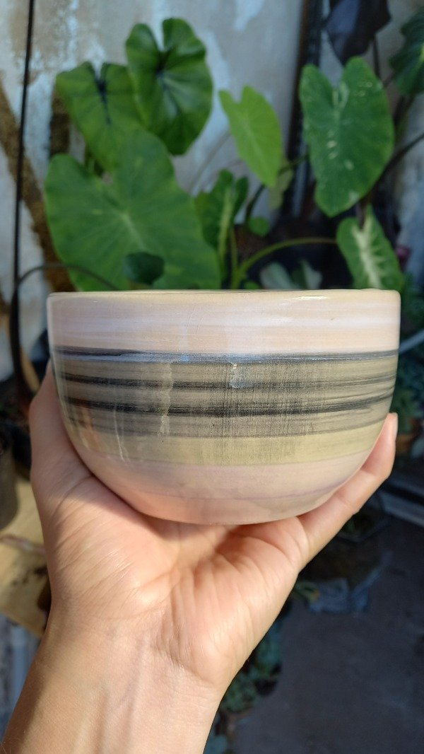 Producto - Maceta esmaltada "Vetitas"