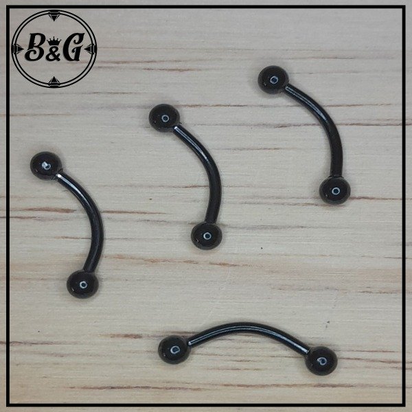 Producto - Barbell Ceja Negro 10mm (UNIDAD)