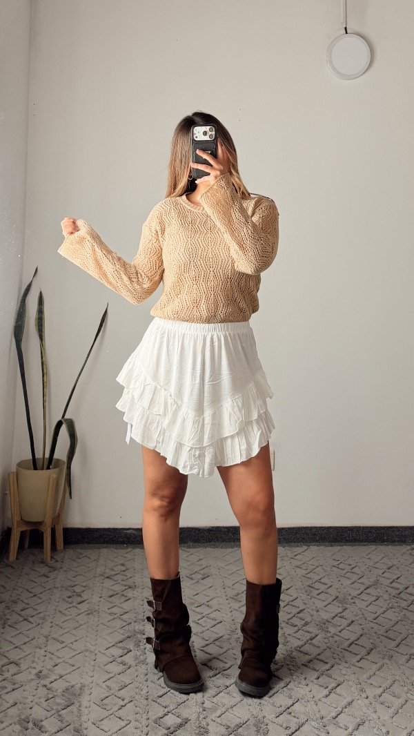 Producto - Sweaters Diana beige acrílico - 0