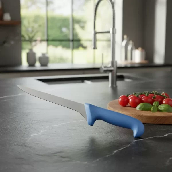Producto - Cuchillo Despostador 15cm, Cabo Azul Antibacterial