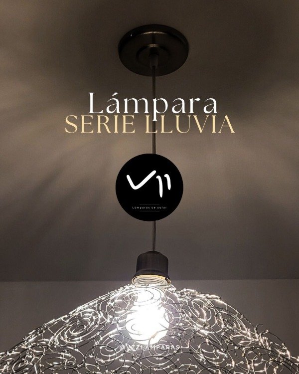Producto - Lámpara Lluvia Plateada