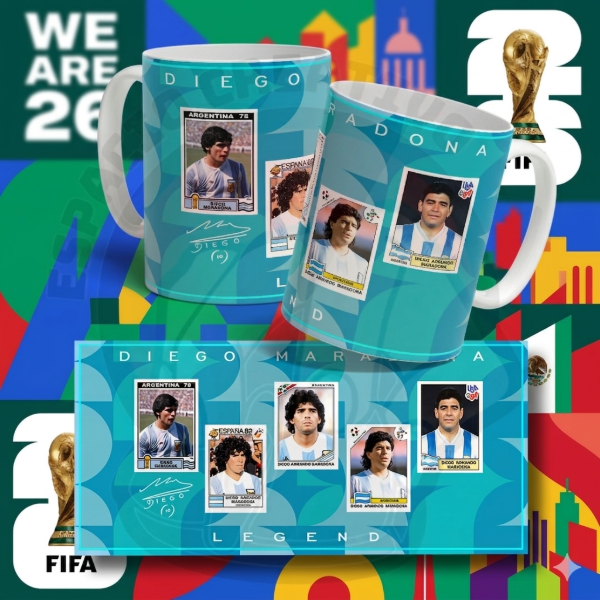 Producto - Tazas, álbumes historia mundialista