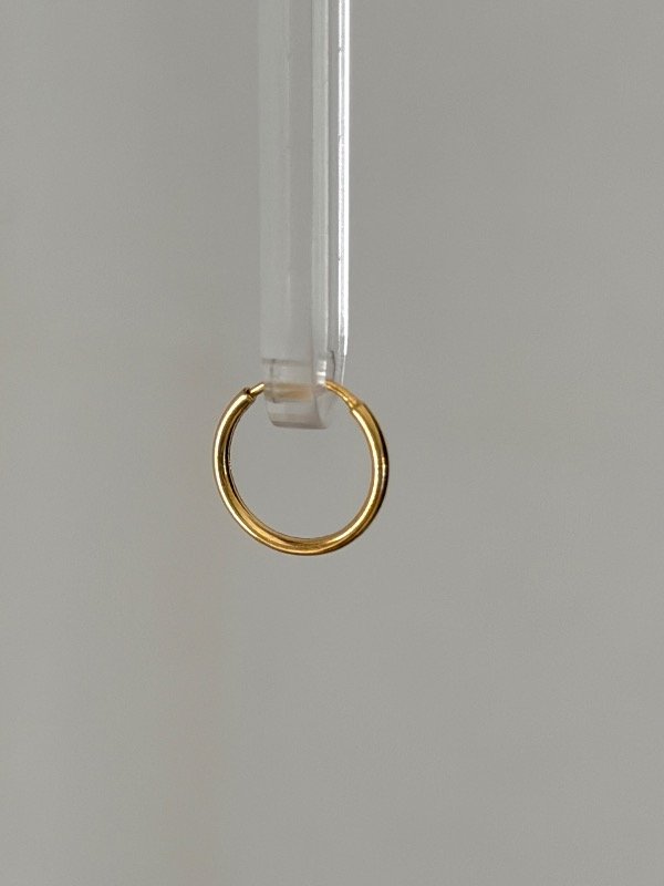 Producto - Argollita dorada lisa 12mm (unidad)