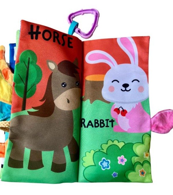 Producto - Libro Sensorial Bebes Estimulación Visual Tactil Y Sonora