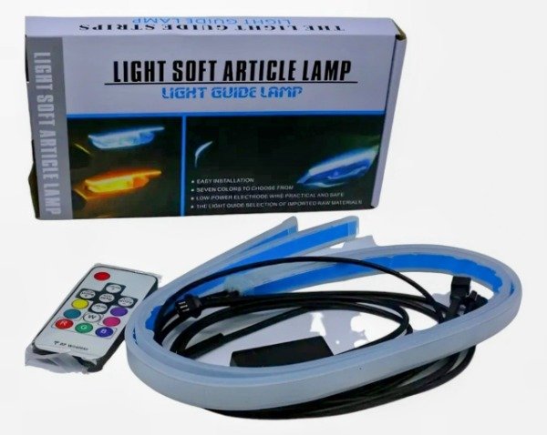 Producto - JUEGO TIRAS LED DRL RGB CON CONTROL - 45 CMS - 1