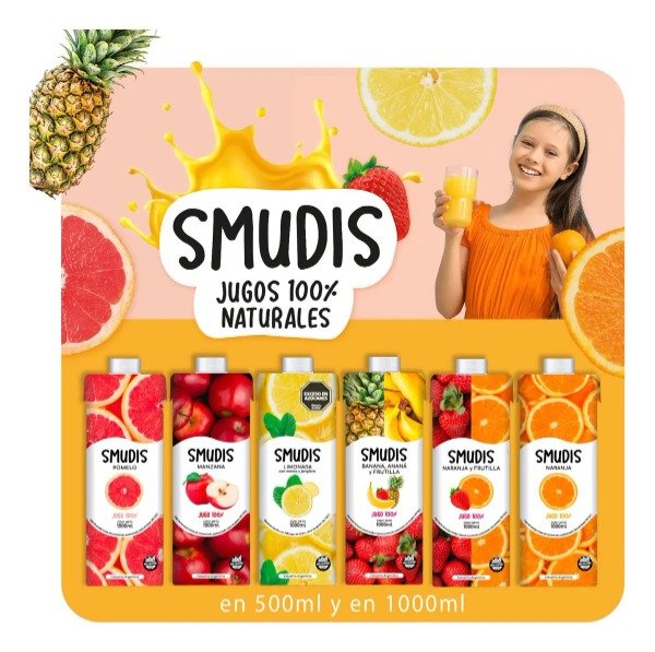 Producto - Jugo Smudis Limonada c/ menta y jengibre x 1 lt - 2