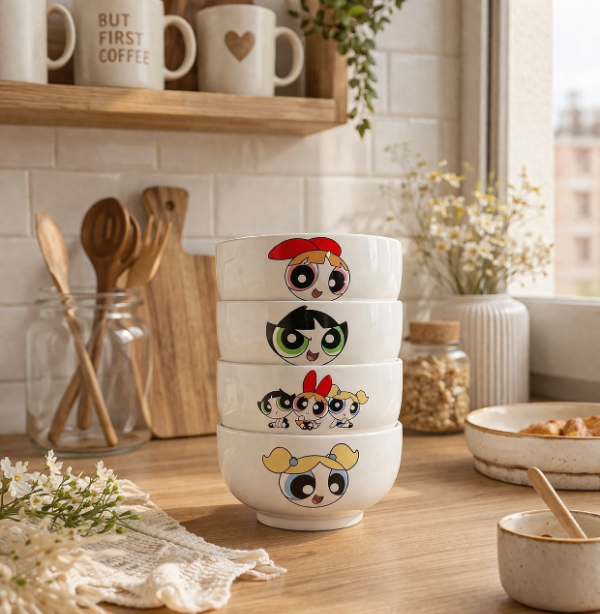 Producto - Set x4 bowls chicas superpoderosas