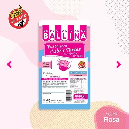Producto - PASTA CUBRIR TORTAS ROSA