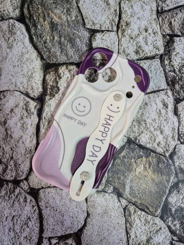 Producto - Funda tpu diseño con strap Iphone 17 Pro Max happy
