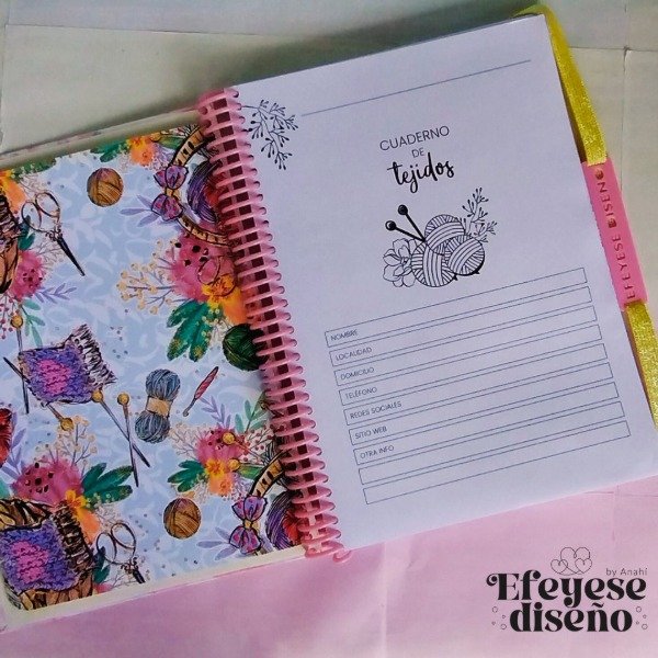 Producto - Agenda Profesional para Tejedoras A5 Perpetua - 0