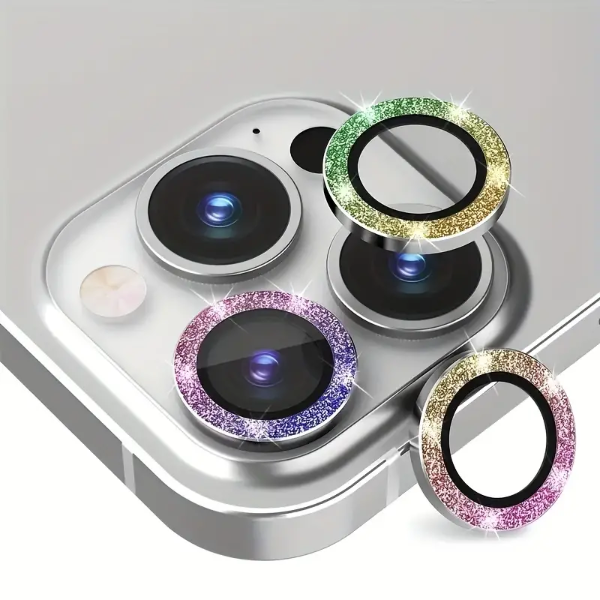 Producto - Protectores de cámara con brillo arcoiris - iPhone 12 Pro Max