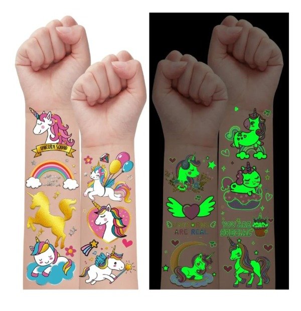 Producto - Tatuajes que brillan en la oscuridad