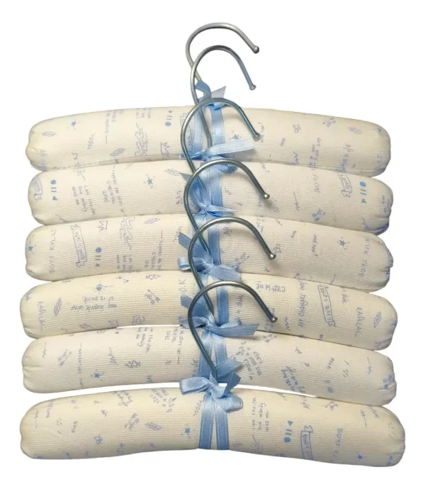 Producto - percha forrada tela  30 cm niño