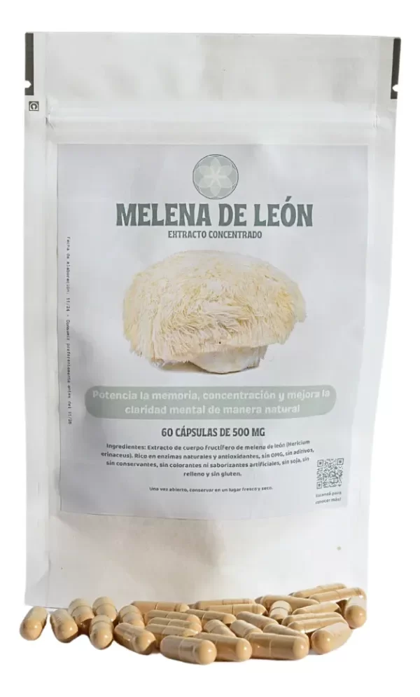 Producto - Melena De León - Extracto Concentrado - x60 Cápsulas 500mg