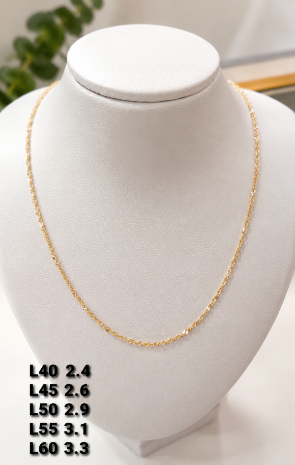 Producto - Cadena oro 18k (2,4gr) Singapur