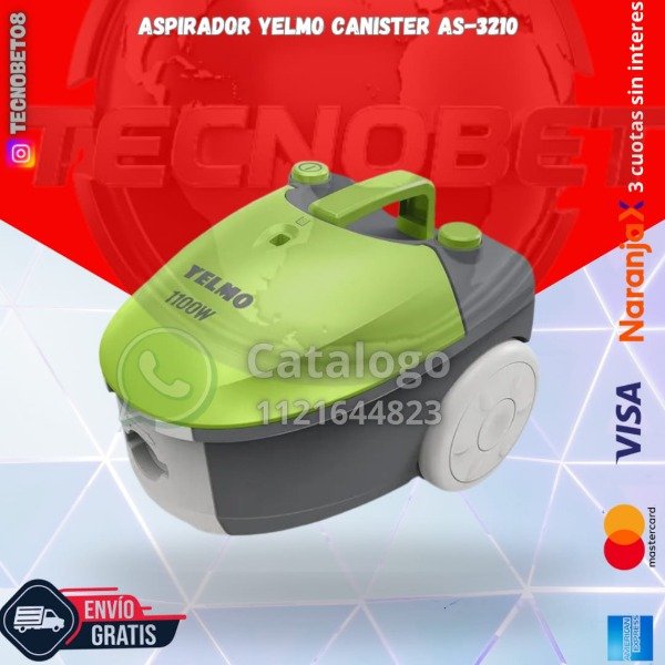 Producto - ASPIRADOR YELMO CANISTER AS 3210