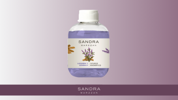 Producto - DIFUSOR AROMÁTICO CON VARILLAS I LAVANDA Y SÁNDALO