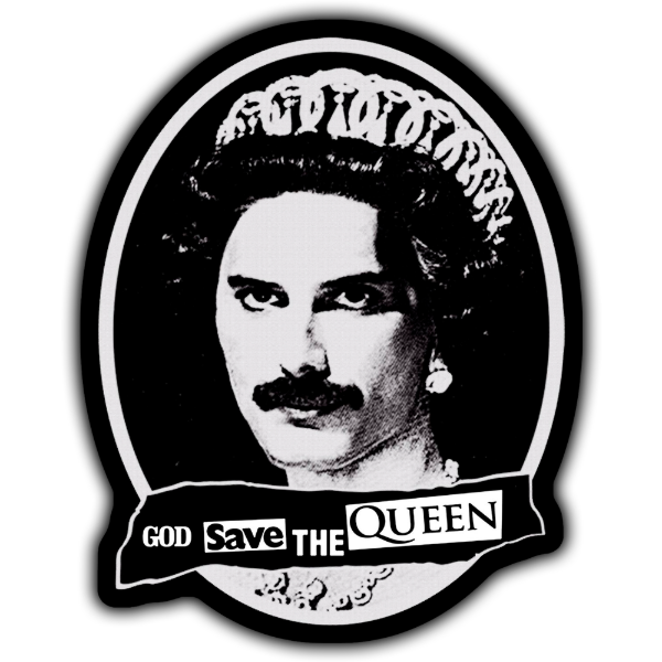 Producto - Sticker Imantado Freddie Mercury Queen 72 10x8cm