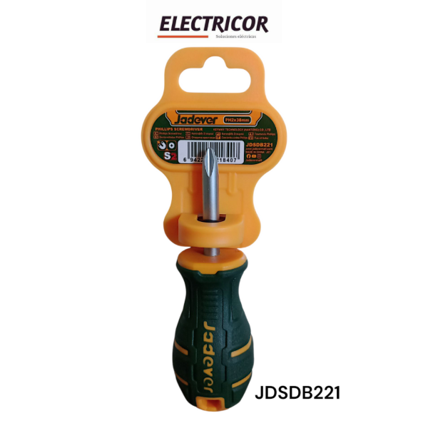 Producto - DESTORNILLADOR PHILLIPS S2 PH2 6MMX38MM ERGONOMICO
