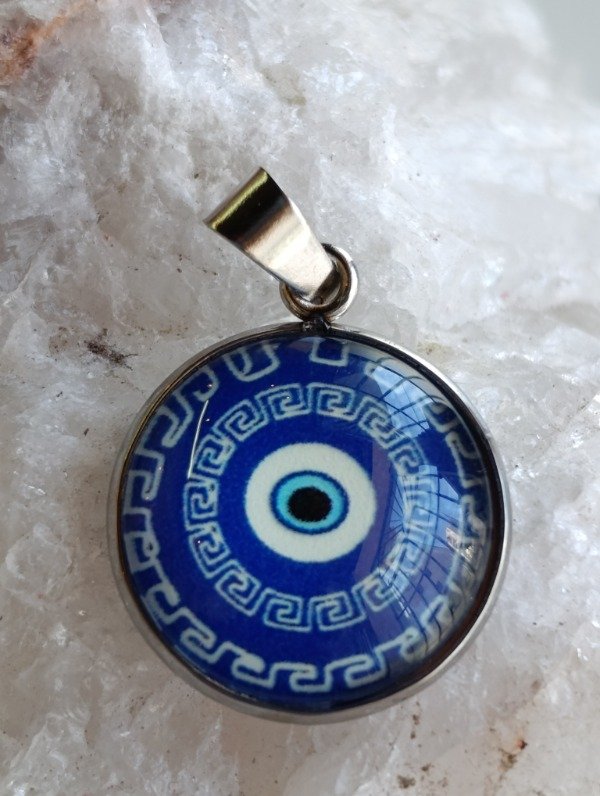 Producto - Dije acero quirúrgico ojo turco b