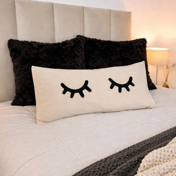 Producto - FUNDA ALMOHADÓN 30X60 PESTAÑAS