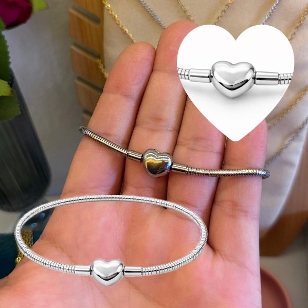 Producto - Pulsera: Pando Heart Silver