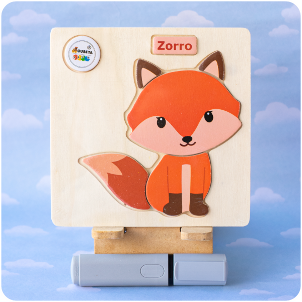 Producto - Rompecabeza Encastrable de Madera - Zorro