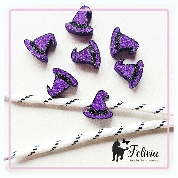 Producto - Charm 3D x 5u. Sombrero de bruja