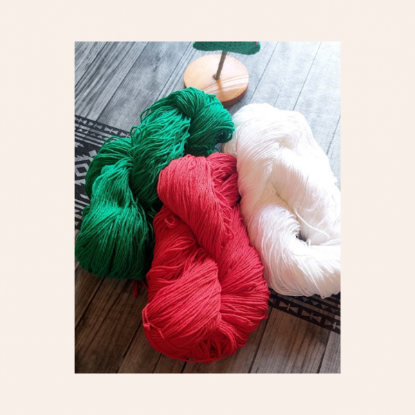 Producto - Kit Navideño Tejedor  Algodón Colores Festivos