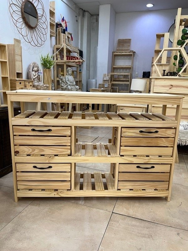 Producto - Rack tv con Cajones Madera x 4 - 150cm - 1