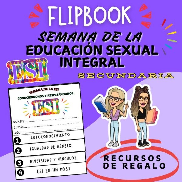 Producto - FLIPBOOK. SEMANA DE LA ESI. SECUNDARIA