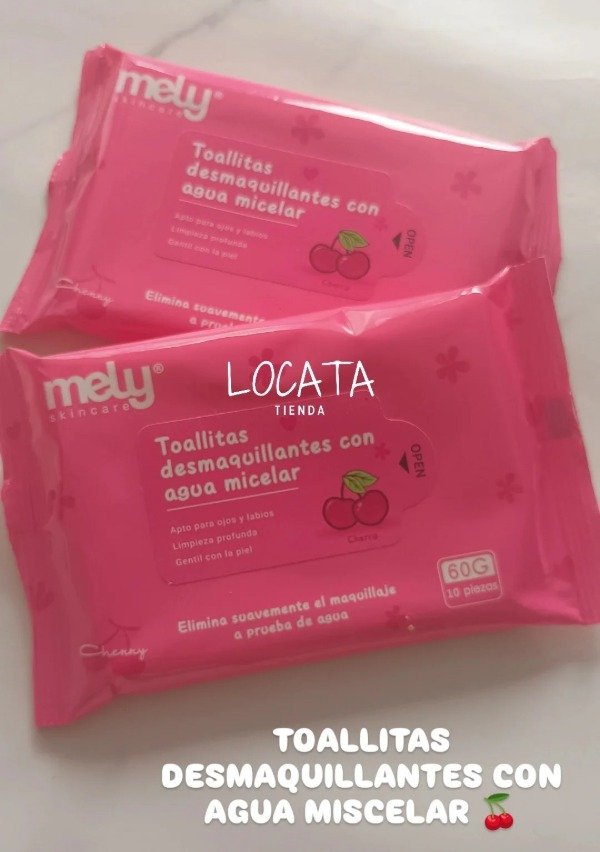Producto - TOALLITAS DESMAQUILLANTES MELY - 0