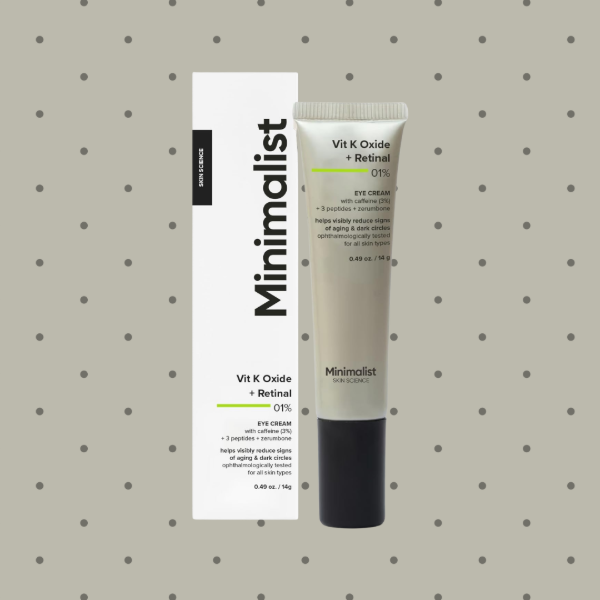 Producto - Minimalist Eye Cream Vitamin K + Caffeine + Retinol 15ml