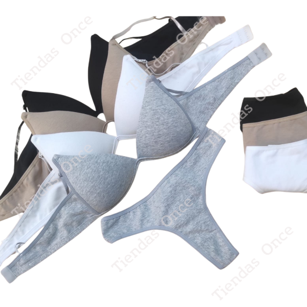 Producto - Conjunto triangulo de algodon - Por docena