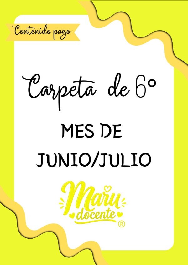 Producto - CARPETA SEXTO JUNIO/JULIO