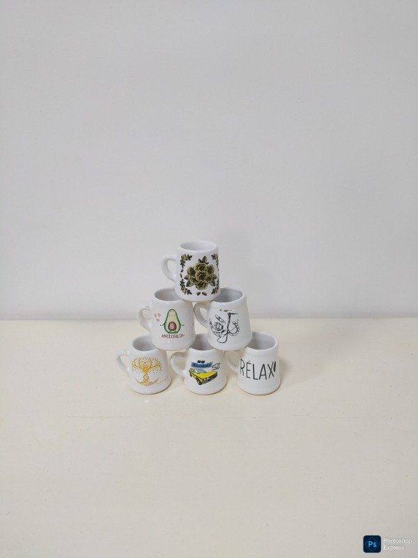 Producto - Matesito pequeño cerámica estampado