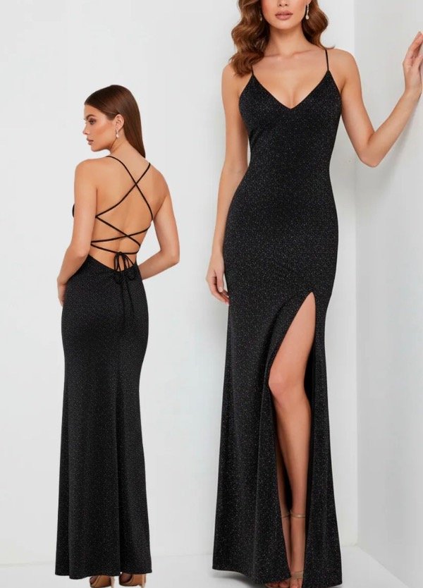 Producto - Vestido Ity Gliter pechera triangular 481 g