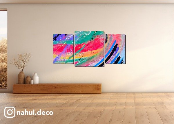 Producto - Arte Abstracto Triptico dos medidas MOD 3