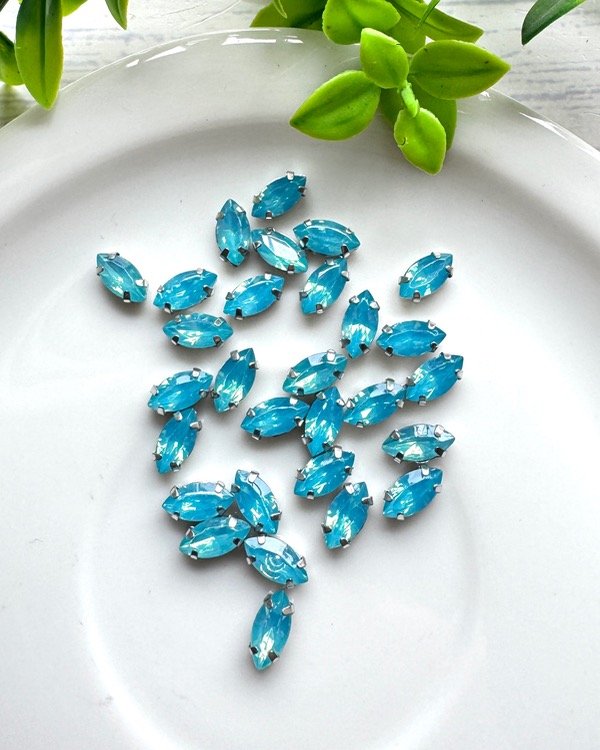 Producto - 5x10 NAVETTE MINI TURQUESA CLARO OPAL