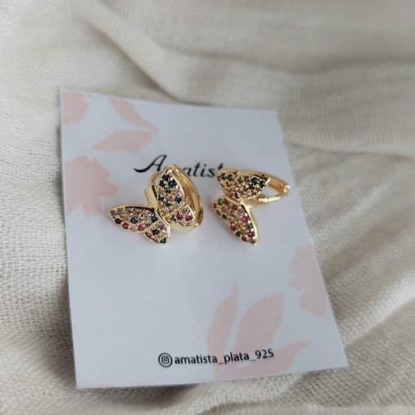 Producto - AROS MARIPOSA MULTICOLOR