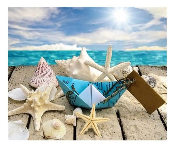 Producto - DIAMOND PAINTING 30X30 HI STONE BARQUITO DE PAPEL
