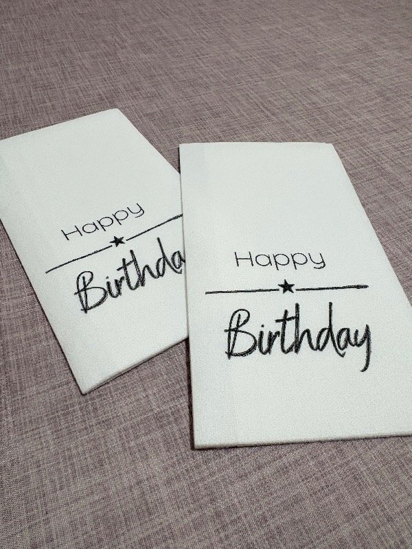 Producto - Servilletas Happy Birthday negro