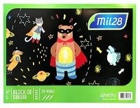 Producto - BLOCK para DIBUJO Nro 6 NEGRO ECONOMICO x 20 hojas