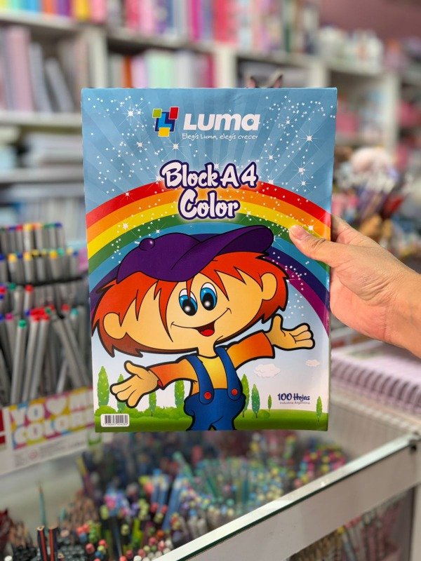 Producto - Block A4 Color x100 hojas Luma
